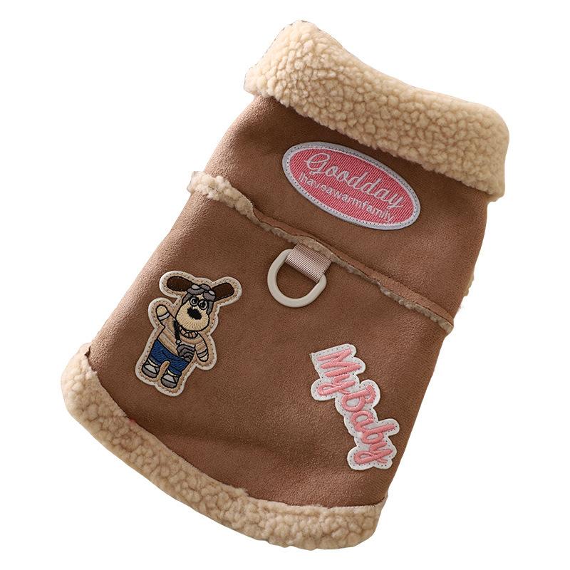 Bichon clothes autumn and winter small dogs winter warm dogs winter puppies Teddy can pull winter cotton-padded clothes new