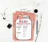 Inkdotpot 50A Prediction CardsA For Baby Shower Game Гендерно-нейтральные принадлежности для вечеринки BBQ-Веселый детский душ