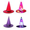 5PCS Halloween Witch Hats LED String Lights Light Up Outdoor Hanging House Decor