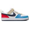 Nike Court Borough Low Recraft TD White Thunder Blue Light Crimson Baby Sneakers Blue-Beyond DV5458-124