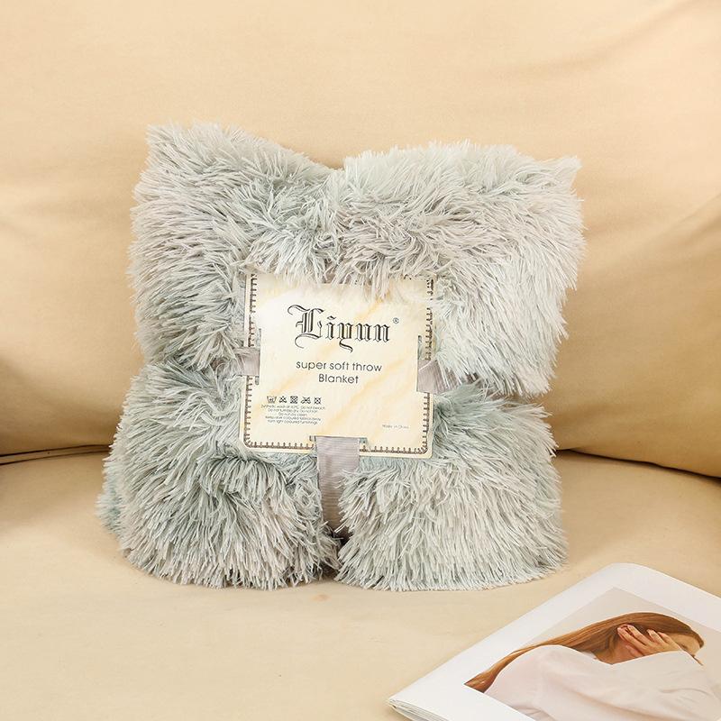 Plush Small Blanket Blanket Solid Color Nap Blanket Double Cover Blanket