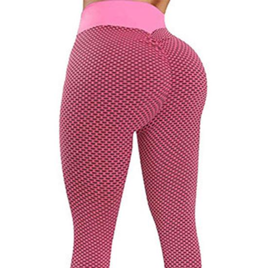 Стильные женские брюки Соты Подтяжка бедер Высокая талия Эластичные Скинни леггинсы Брюки для йоги