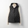 Pinghu New National Standard 90 Down Light Vest Women's Minimalist Style New Hooded Thin Autumn and Winter Sleeveless Down Liner