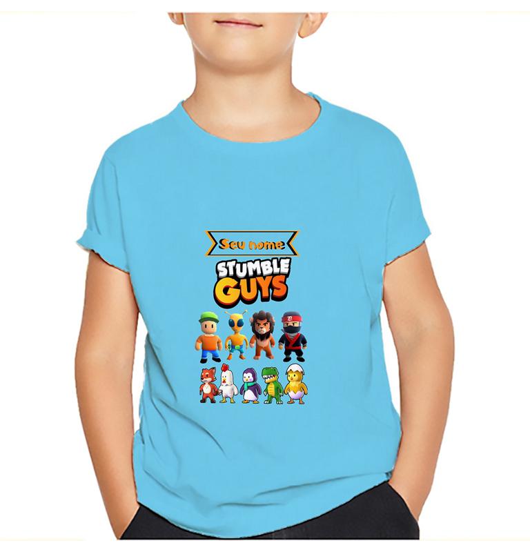 Футболки для детей Stumble Guys Stumble Game Cartoon 3D Print с коротким рукавом для мальчиков/девочек с круглым вырезом, модные футболки для мальчиков, футболки, топы, одежда