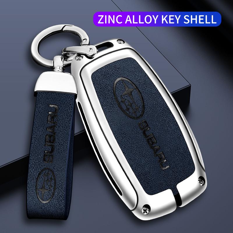 Car Key Case Cover Protector Shell Bag For Subaru WRX XV Crosstrek Legacy BRZ Forester Impreza STi Outback 2015-2019 Accessories fu8