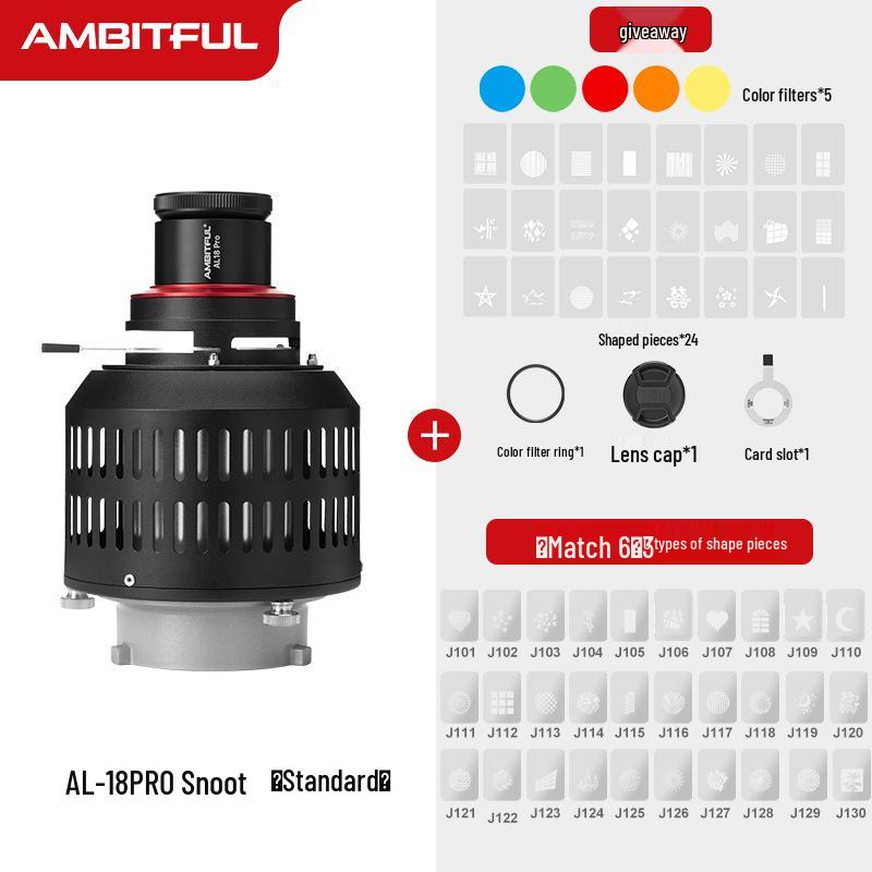 Конденсаторная лампа Ambitful Zhijie AL18 Pro для фотографии с креплением Bowens