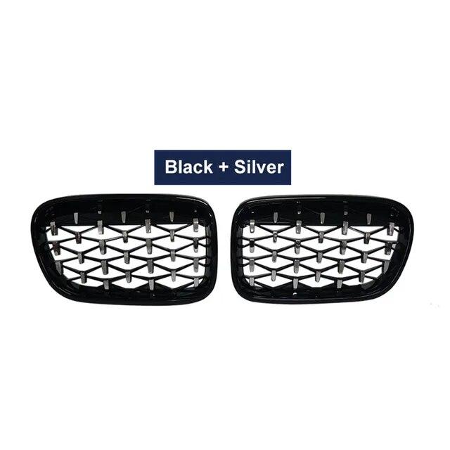 2PCS Car Front Kidney Grill Glossy Black Replacement For BMW X3 F25 2010 2011 2012 2013 Racing Grills Car Styling Accessories
