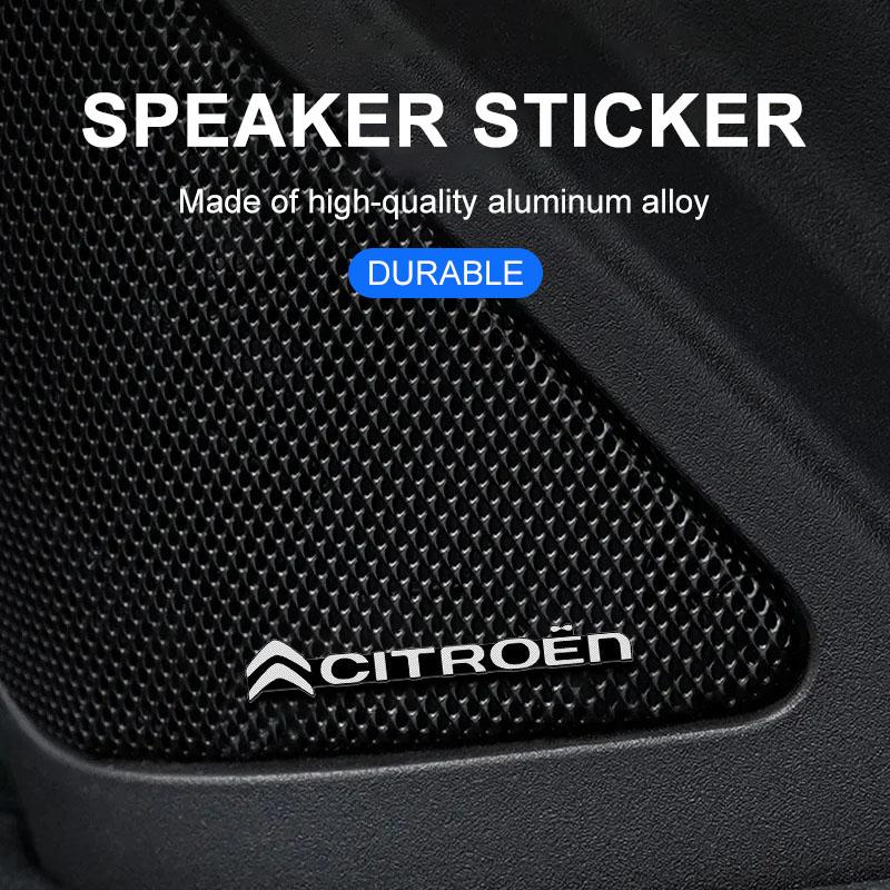 Декоративная 3D алюминиевая эмблема-значок для автомобильного аудио 3D наклейка для Citroen C1 C2 C3 C4 C5 C6 C8 C4L DS3 DS4 DS5 LS DS6 Grand Picasso