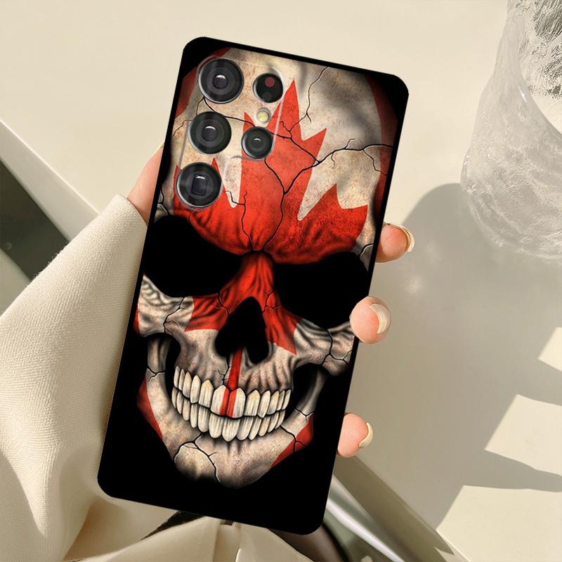 Canada Canadian Flag Case For Samsung Galaxy S23 S22 S21 Ultra Note 20 S8 S9 S10 Note 10 Plus S20 FE S21 FE Cover