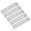 10Pcs Silver Tone Extended Compressed Springs Compression Spring  Shop and Home Repairs