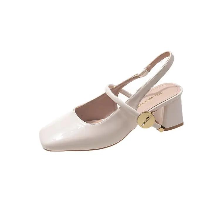 Женские сандалии на плоской подошве, летняя повседневная обувь 2024 года, новая мода, прогулочная пляжная обувь, тренд, женские туфли на высоком каблуке, сандалии mujer