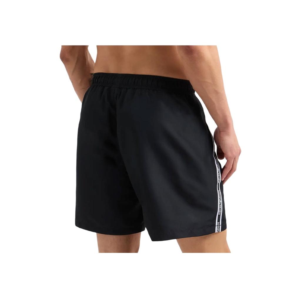 Emporio Armani Плавки-шорты с логотипом Color Block Мужская одежда для плавания Черный EM001382-AF12333-UC001