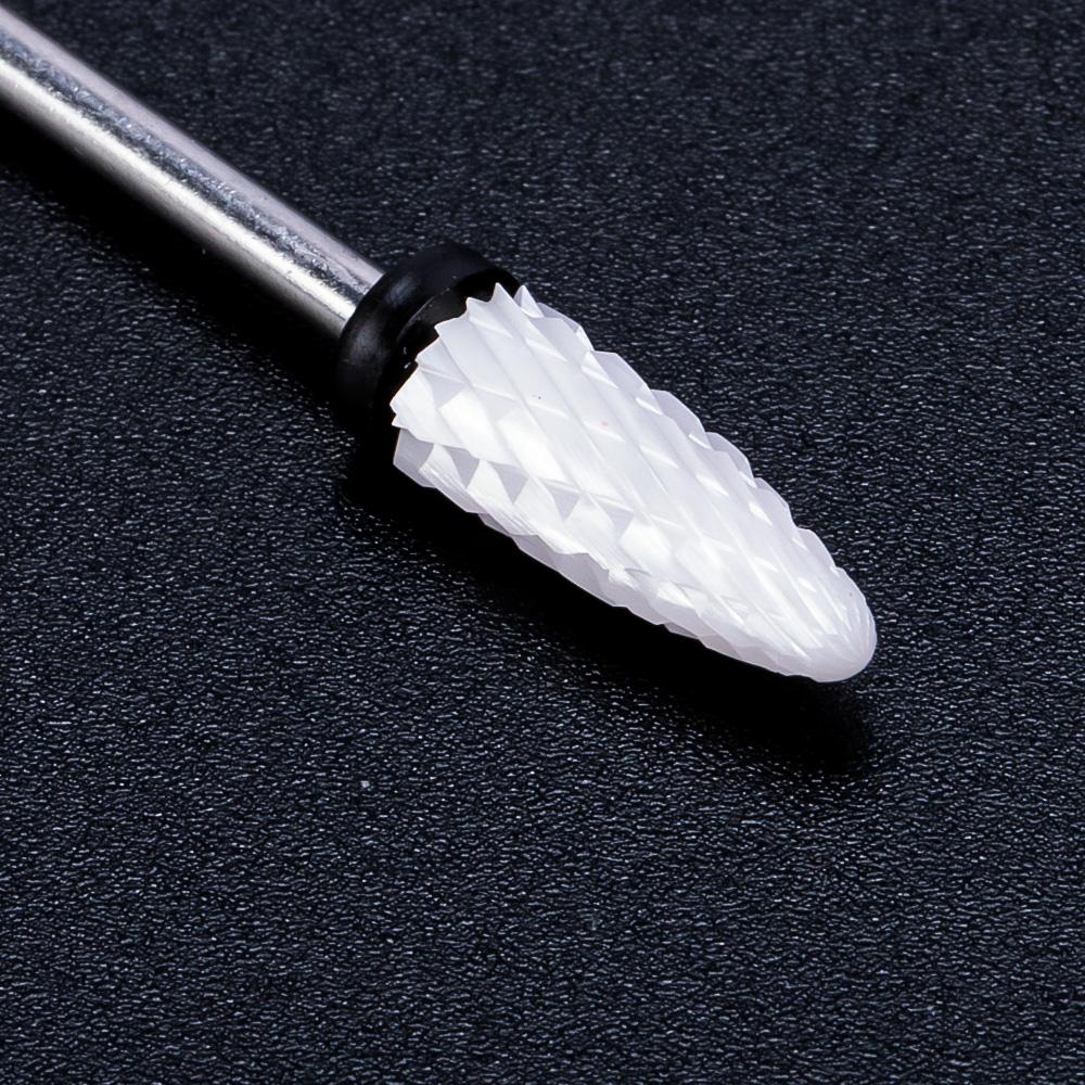 Керамическая фреза, маникюрные сверла для ногтей, электрические пилочки для ногтей, розовые, синие, шлифовальные насадки, фрезы, резак, аксессуары для заусенцев