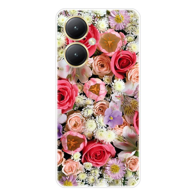 Для Vivo Y27 4G Y 27 5G чехол Мягкая силиконовая задняя крышка Чехол для телефона с рисунком из мультфильма Разнообразие