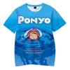 Летний топ с круглым вырезом и принтом в стиле 3D аниме «Сосукэ и Поньо», модные повседневные футболки с короткими рукавами для детей и мальчиков