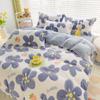 Bed Sheet SetMilk Velvet Four-Piece Thickened Bed Winter Flannel Sheets Quilt Cover Double-Sided Velvet SheetsBlankets Bedding