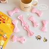 2/4 шт. Пластиковый розовый зажим-бантик для запечатывания снеков, зажим для хранения, влагостойкий, для пакетов со свежими снеками, маленький зажим, кухонные гаджеты