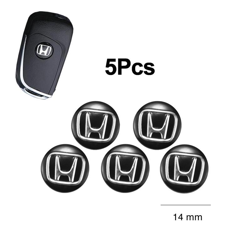 fxcp3 5/10Pcs Aluminium Metal Car Key Badge Stickers For Honda Civic FIT Accord Prelude CRV 5th City CRZ CRX Jazz HRV Pilot Odyssey