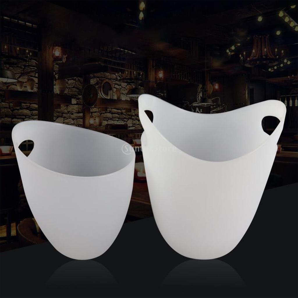 Plastic Cooler Chilling Storage Holder Beverage Chiller Bin Food Grade Leakproof Ice Beer Bucket for Cocktail Bar Home
