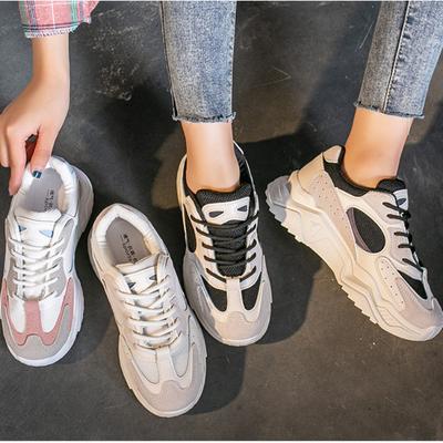 Весенние кроссовки, женские туфли для папы на толстой подошве, дышащая женская обувь для отдыха с круглым носком и толстой подошвой, женская вулканизированная обувь для отдыха