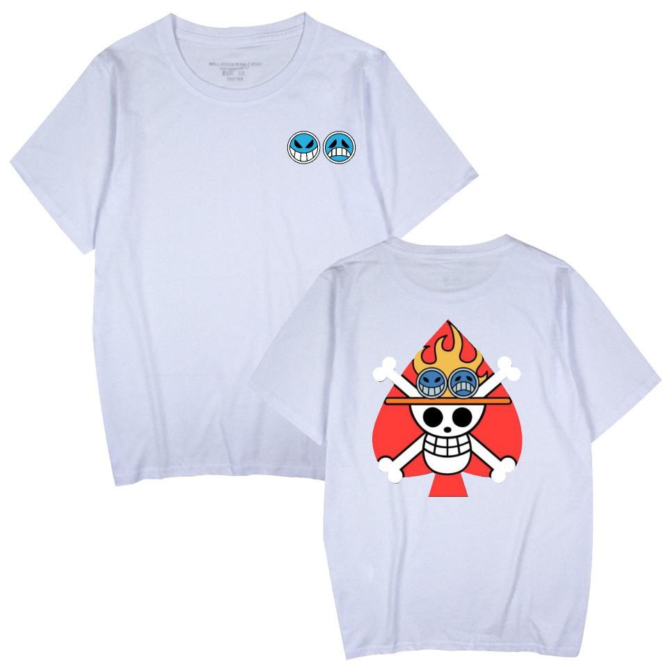 Футболка ONE PIECE Мультяшная с коротким рукавом Повседневная футболка Смешные футболки Винтажная одежда