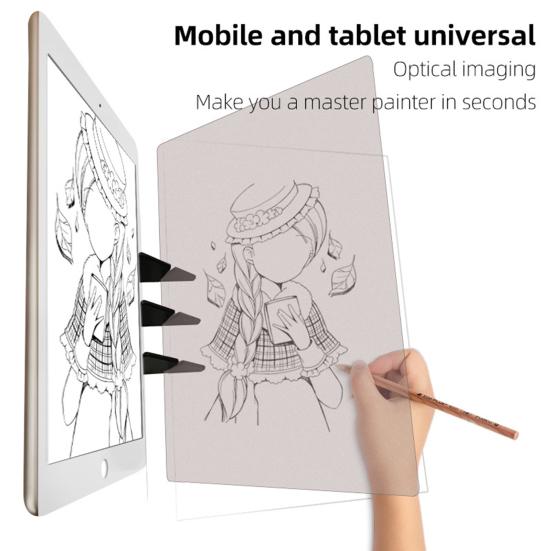 Оптическая доска для рисования Простая в использовании Проектор для обводки и рисования Многофункциональное Двустороннее Изображение