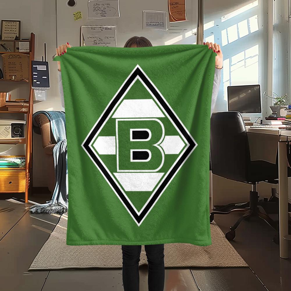 1pc Borussia Print Flannel Blanket, High quality Comfortable for All Seasons, Home Decor, Warmth and Comfort, Perfect for Christmas Gifts16