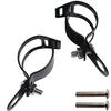 Universal Turn Signal Bracket, Set of 2, Black, Fork Clamp, 30mm To 45mm, Iron, Turn Signal Bracket, Turn Signal Mounting Bracket, Motorcycle Fro