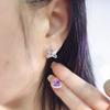 Natural White Crystal Lucky Horse S925 Sterling Silver Necklace Earrings Planet Zodiac Horse Jewelry