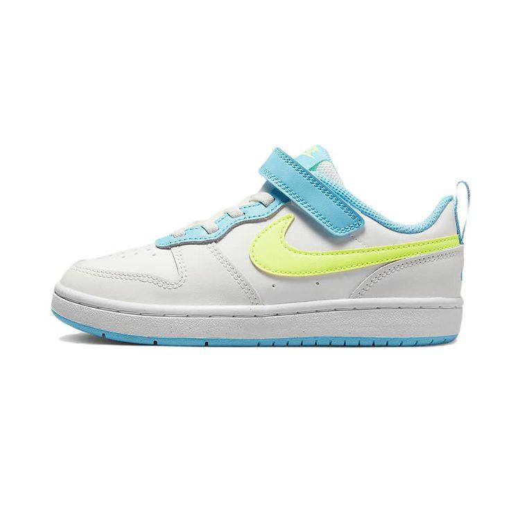 Nike Кроссовки Court Borough Low 2 PS 'White Baltic Blue Volt' BQ5451-122