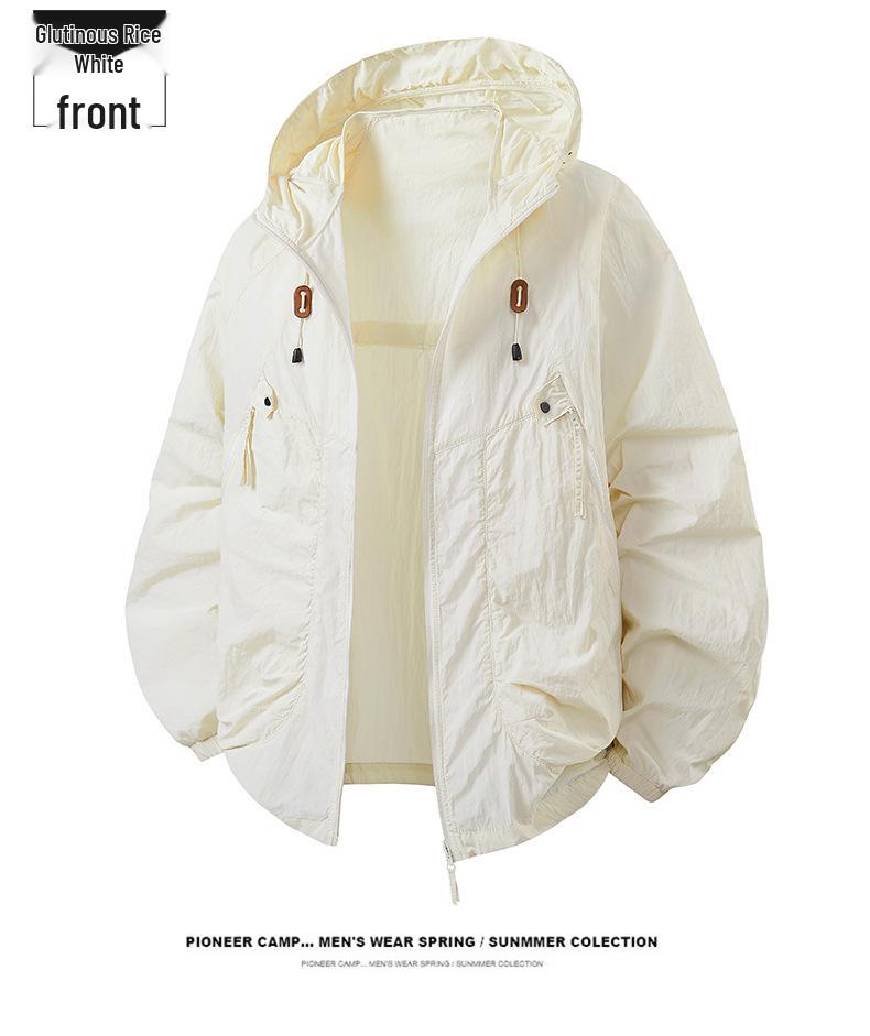 Ultra-Light Breathable Hooded Windbreaker for Men & Women - Summer Sunscreen Jacket