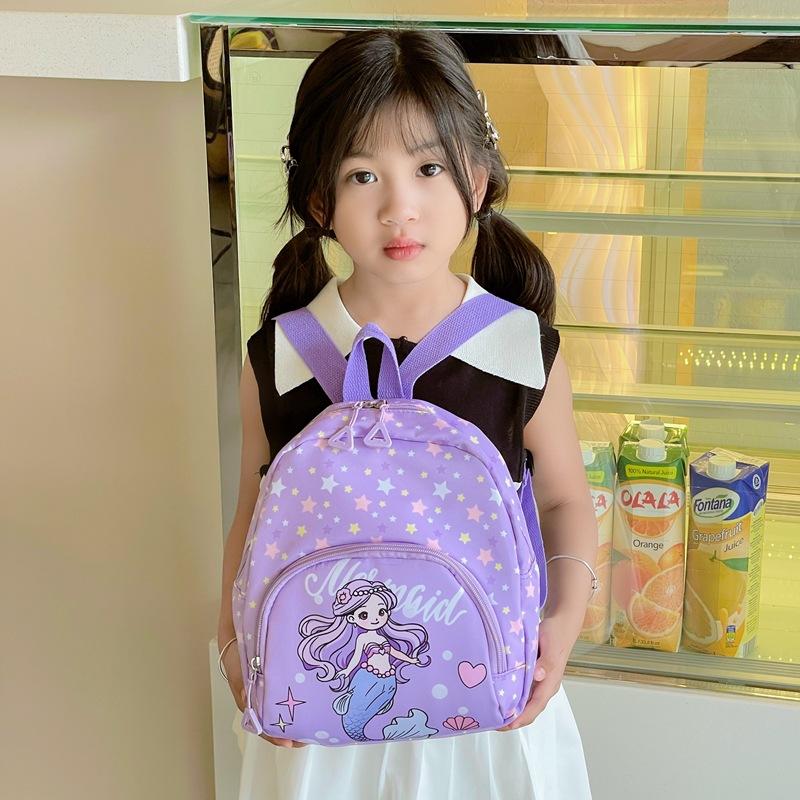 Cute Cartoon Boys And Girls Backpack Foreign Style Printing Children'S Backpack Cute Baby Student Schoolbag