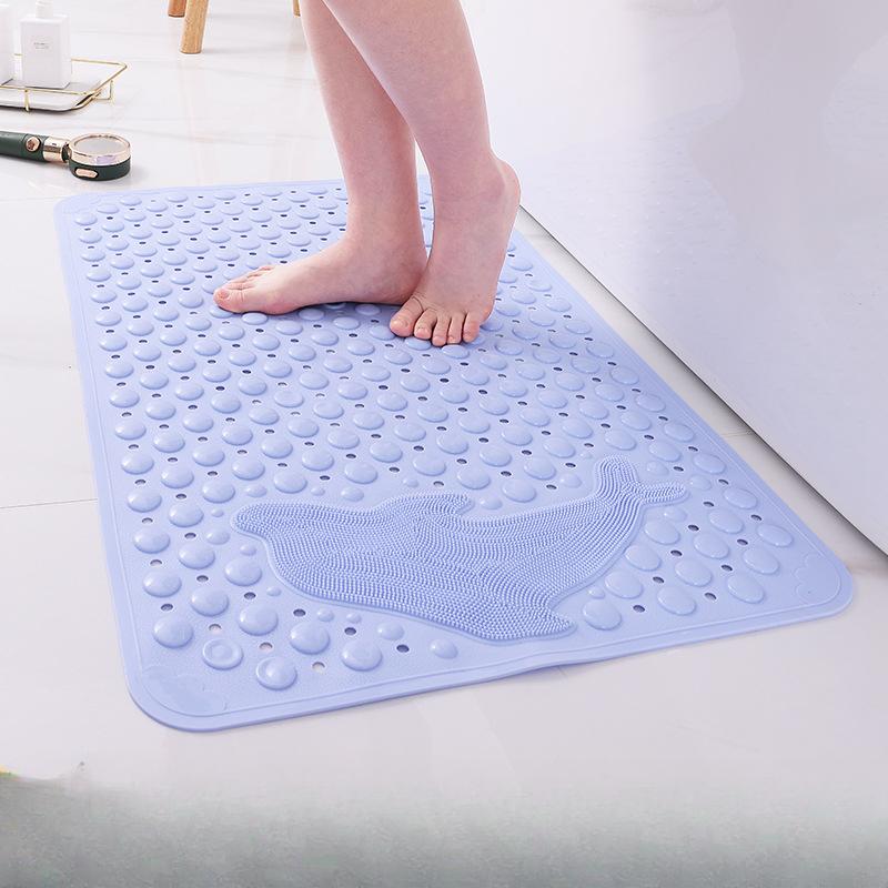 Коврик для ванной комнаты с противоскользящим покрытием Коврик для душа в ванной комнате Водонепроницаемый коврик для ног с защитой от падений Коврик для туалета с присоской