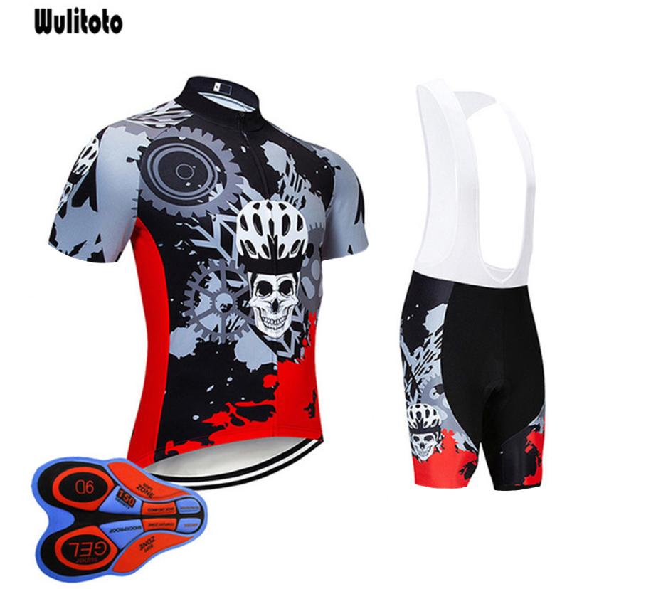 Spring Mountain Bike Jersey Long Sleeve Short Sleeve 9D Gel Cycling Pants Suit Men Zipper Cycling Jersey Set