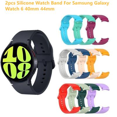 Мягкий силиконовый ремешок для часов для Samsung Galaxy Watch 6, 40 мм, 44 мм, часы 6, классический 43/47 мм, противоскользящий ремень для мужчин и женщин, однотонный