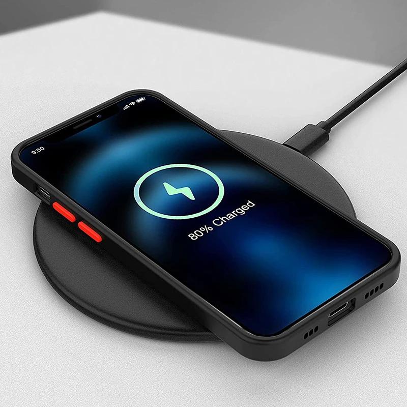 Luxury Wireless Charge Case For Samsung Galaxy S26 S25 S24 S23 S22 S21 S20 Ultra Plus S26 FE For Magsafe Shockproof Matte Cover