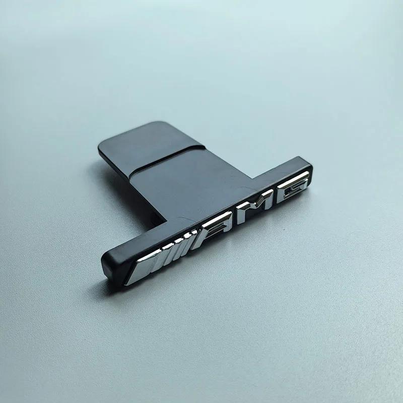 zrvmt3 2025 Hot ABS Buckle Style Bracket Mounting Base for Mercedes Benz AMG GT Grille C63 E63 GTS GTR GTC T-shape Car Emblem Logo Badg