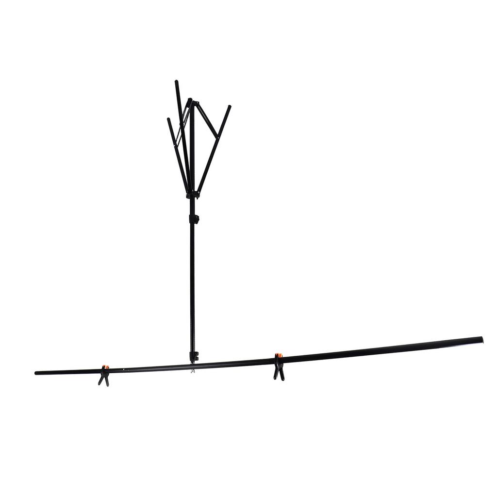 T Shape Background Stand Kit with Storage Bag 6.6x6.6ft Alloy Retractable Strong Backdrop Support System for Photo