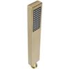 G1/2 Flat   Shape Shower Hd HandHeld Full Copper Shower Sprayer for Bathroom(Brushed Gold )
