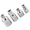 4 Pieces Impact Universal Joint Set 1/4, 3/8 /2-Inch Drive Chrome Sockets Converter Fasteners