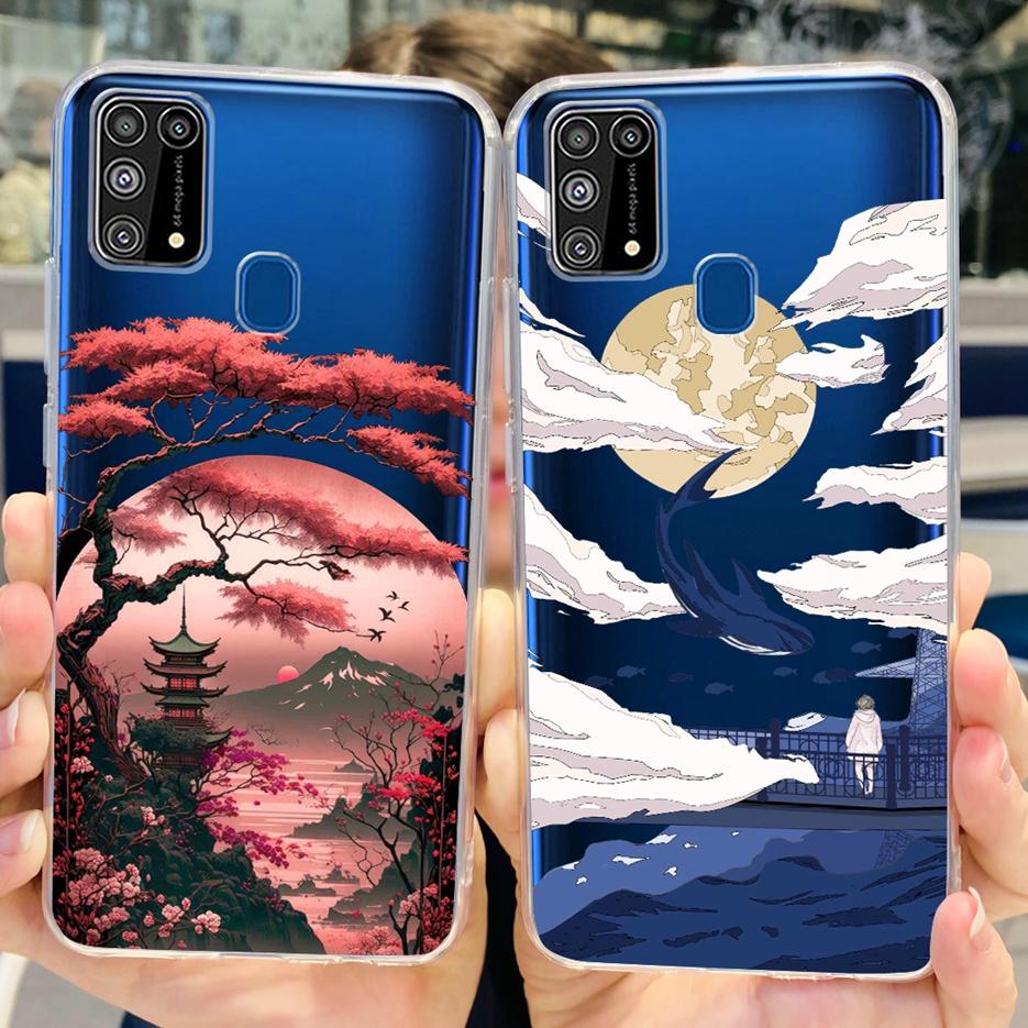 Чехол для Samsung Galaxy M31 SM-M315F Цветной Рисованный Чехол Мягкий Тонкий Чехол для Телефона Для Samsung M31 Prime M 31 s Galaxy M31s Fundas