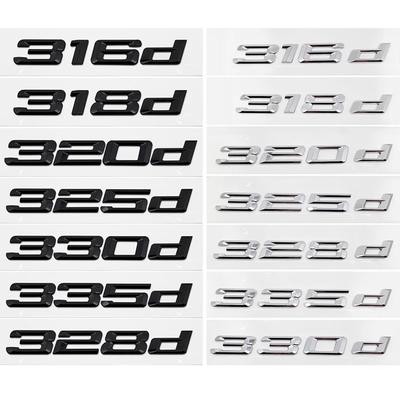 3D ABS черный 316d 318d 325d 328d 330d 320d эмблема буквы наклейка багажник автомобиля значок для E90 E46 E36 F30 F31 аксессуары