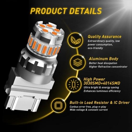 AUXITO 3157 3057 LED Amber Turn Signal Light Blinker Bulb For Ford F-150 USEOA