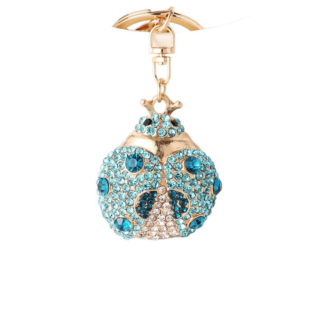 Bag Charm Ladybird Insect Keyring Animal Rhinestone Hanging Pendant  for Women/Men