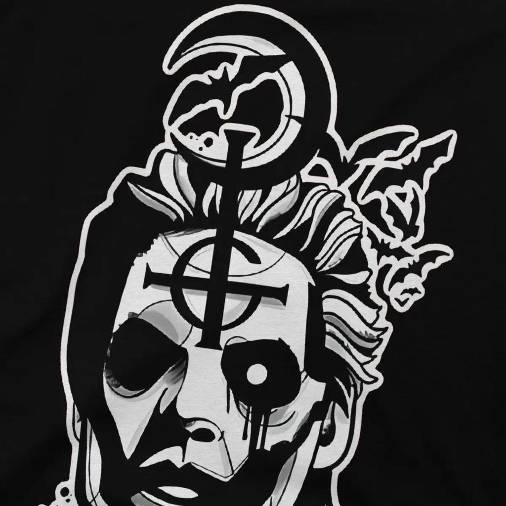 Одежда с принтом Papa Emeritus IV Bats Мужская футболка Ghost Band Новинка Футболки Футболка с коротким рукавом и круглым воротом