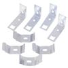 4Sets Blinds Accessories Metal Louver Bracket Mounting Holder Brackets Curtain Fixing For Window Fixation