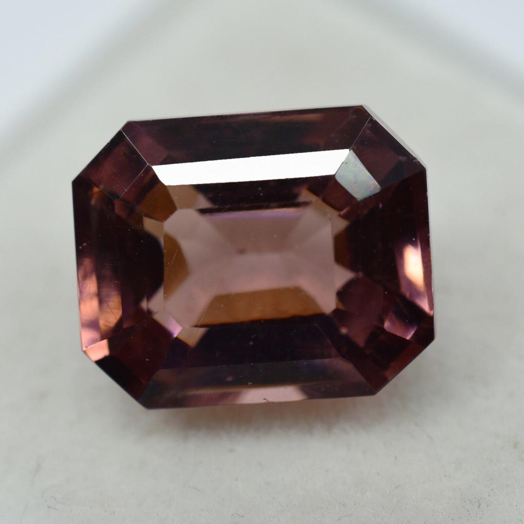 Padparadscha Sapphire Natural 9.30 Ct Emerald Cut Certified Rare Loose Gemstone