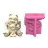 Bear & Girls Flower Silicone Molds Pen Holder Epoxy Resin Mold Succulent Planter Making Tool for Crafts