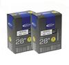Комплект из 2 камер SCHWALBE 700 x 28/45C, 50мм Presta, 17SV-ML (фиксированный клапан)