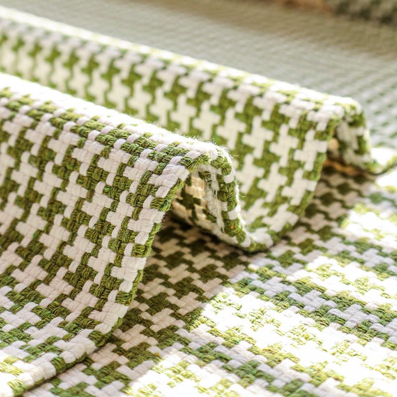 Новый Чехол для дивана из хлопка и льна Thousand Bird Grid, угловой диван, комбинированная мебель, противоскользящая подушка с полным покрытием, полотенце для дивана